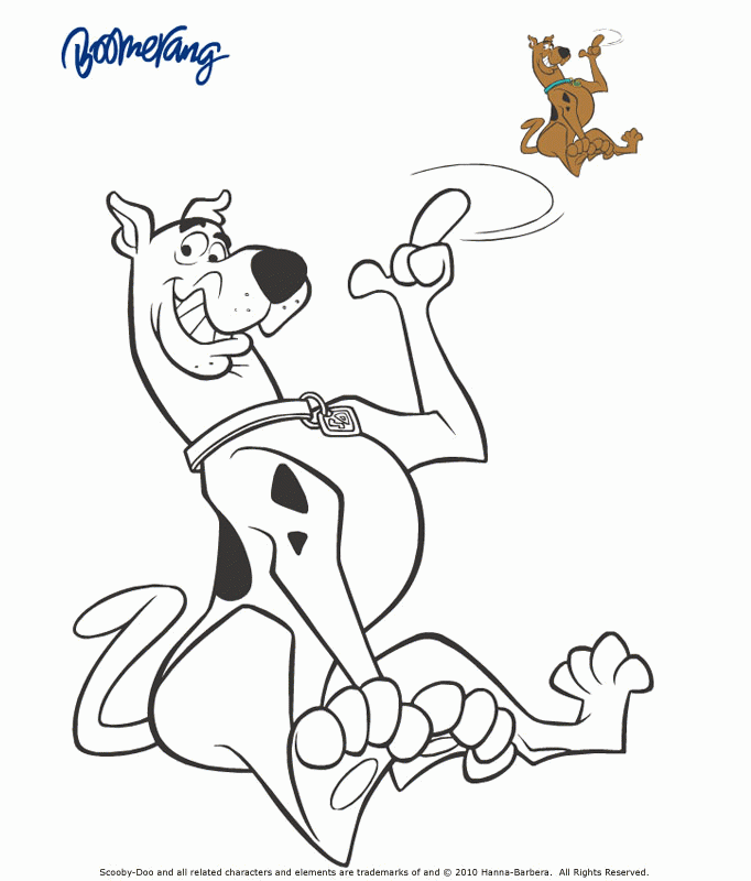 Scooby-Doo Print and Colour 2 | Scooby-Doo Activities | Boomerang