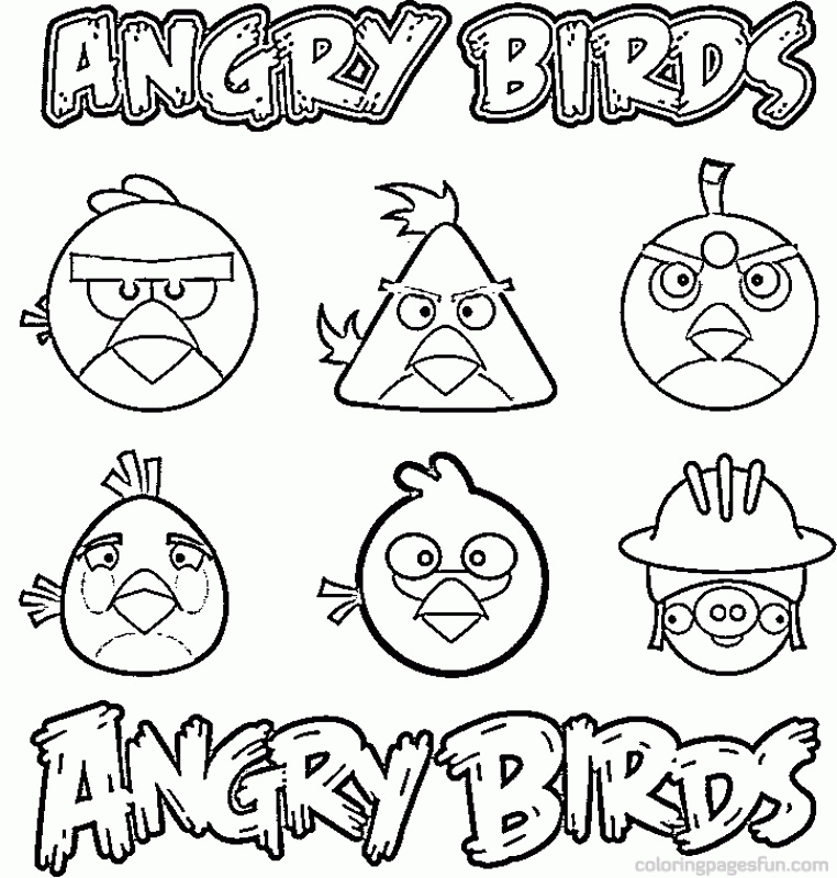 Angry Birds Coloring Pages Bubbles #13 | Online Coloring Pages