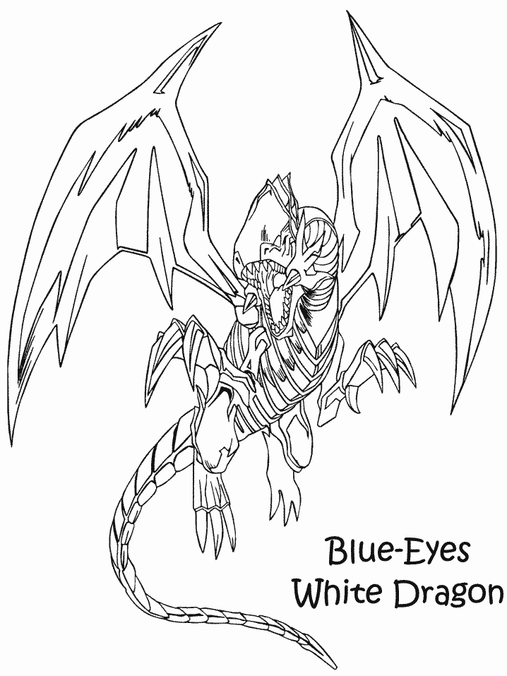 eyes white dragon Colouring Pages