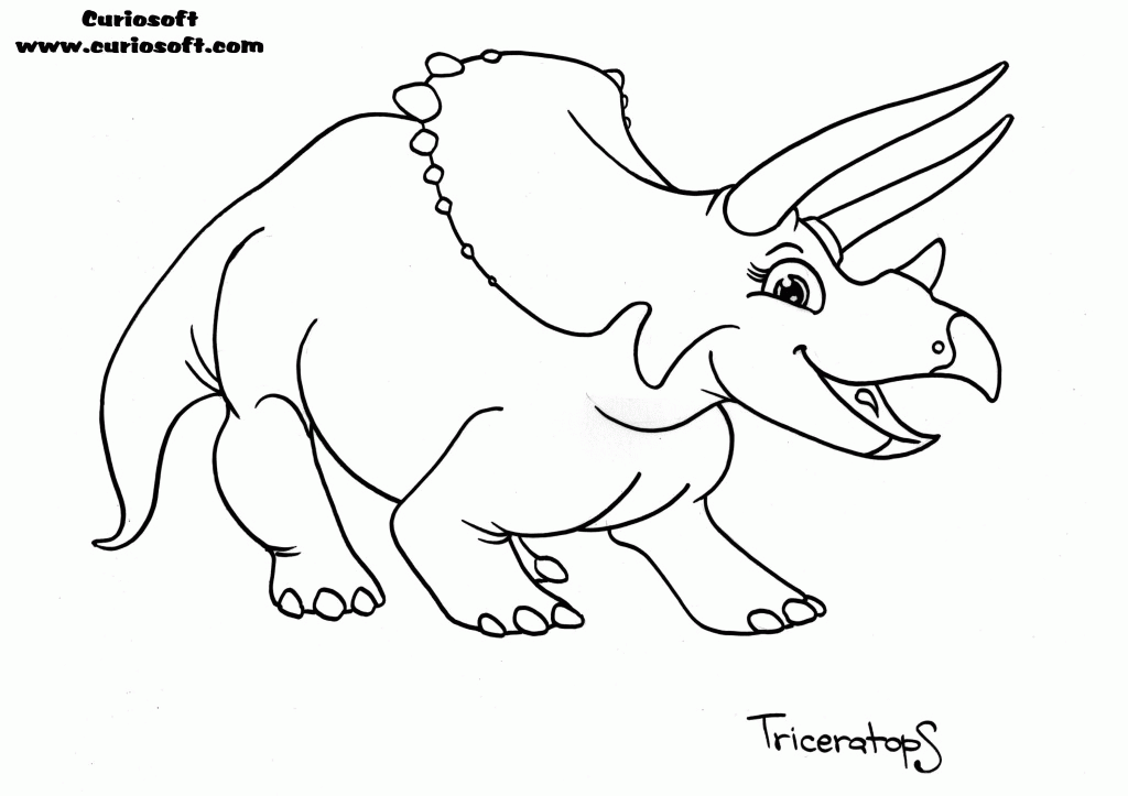 Dinosaur Printable Coloring Page - Free Coloring Pages For 