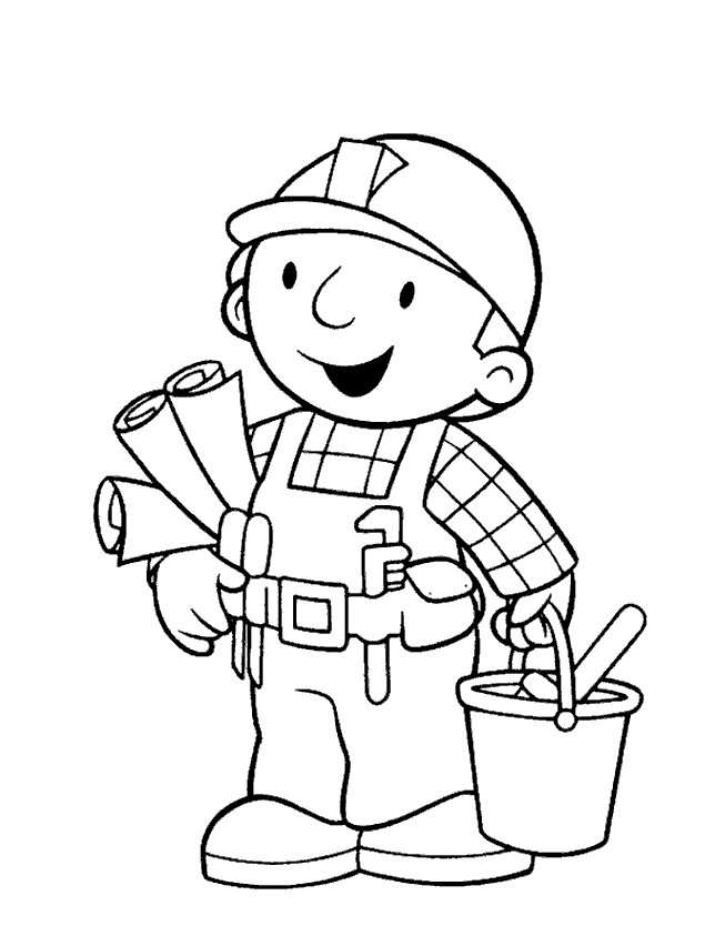 Bob the builder coloring pages - Lets coloring!
