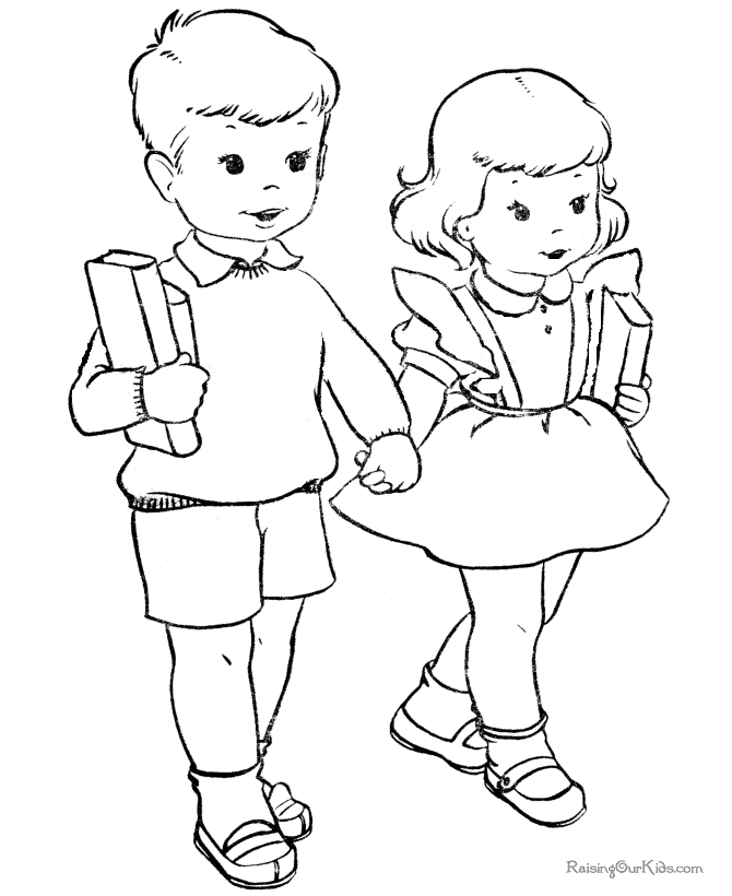 School Children Coloring Pages 251 | Free Printable Coloring Pages