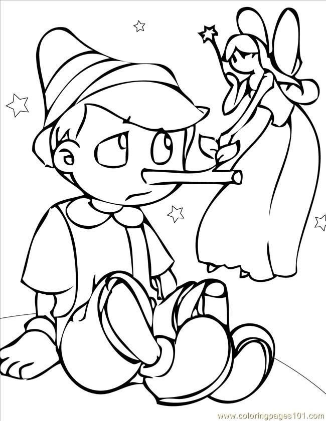 Coloring Pages Pinocchio Ink (Cartoons > Pinocchio) - free 