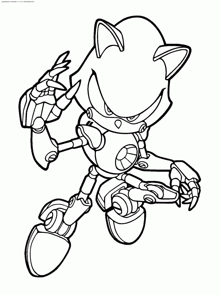 metal sonic coloring pages coloring home