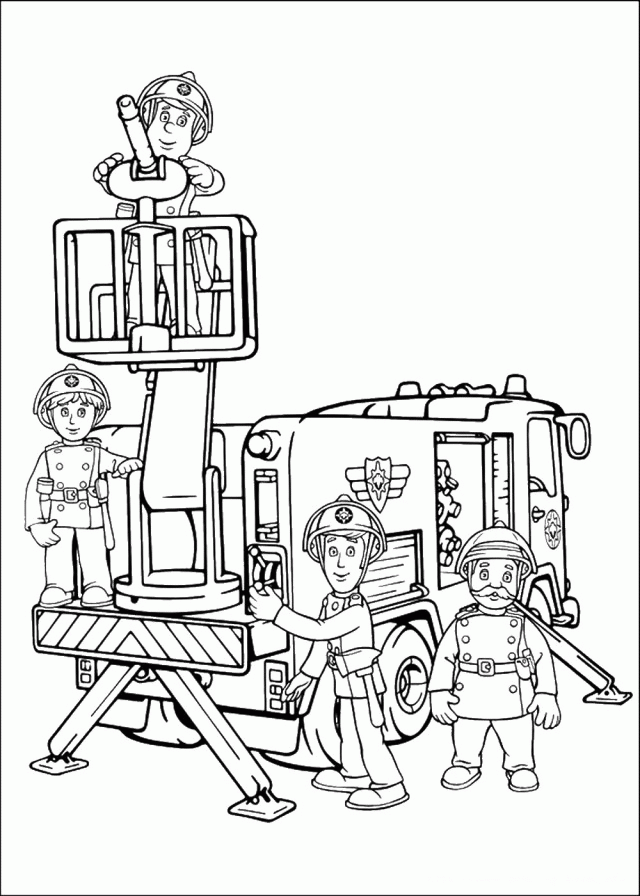Fireman Sam Coloring Pages 97727 Fireman Sam Coloring Pages - Coloring Home