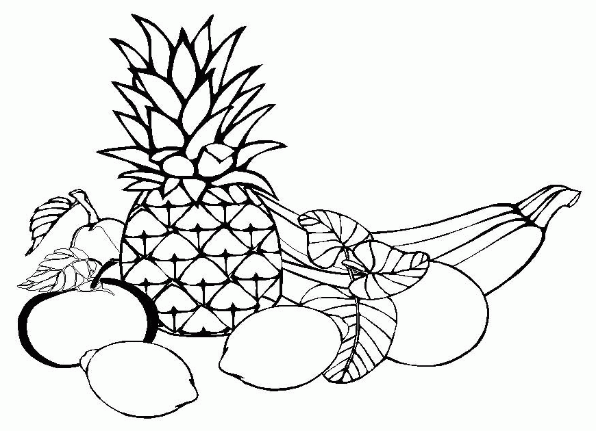 Coloring pages fruit and vegetables - picture 7