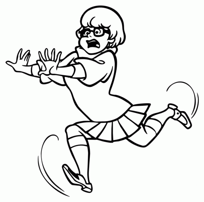 Velma and Fool Scooby Coloring Page | Kids Coloring Page
