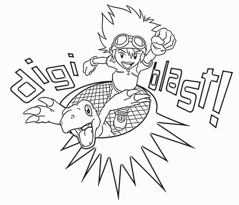Digimon 11 Cartoons Coloring Pages & Coloring Book