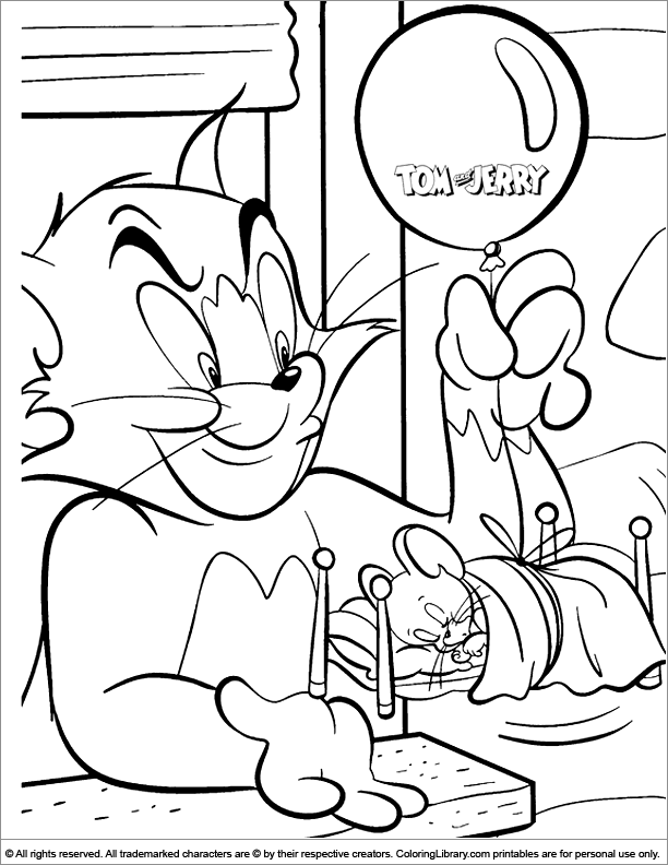 Tom And Jerry Coloring - Coloring Home