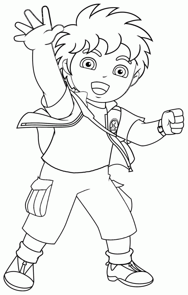 Cartoon: Diego Coloring Pages Printable Picture, ~ Coloring Sheets