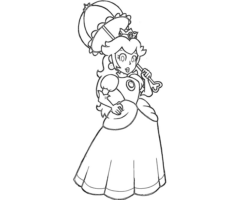 Coloring Pages Of Princess Peach And Daisy - Coloring Home