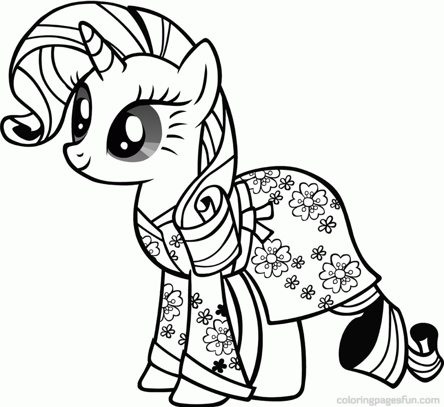 Rarity Pony Coloring Pagesa | Free Printable Coloring Pages 