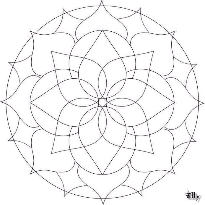 Coloring pages special mandala - picture 112