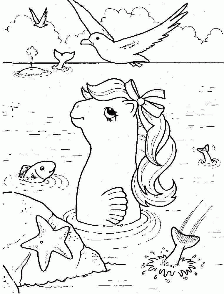 Cartoon My Little Pony Coloring Sheets Printable For Toddler #