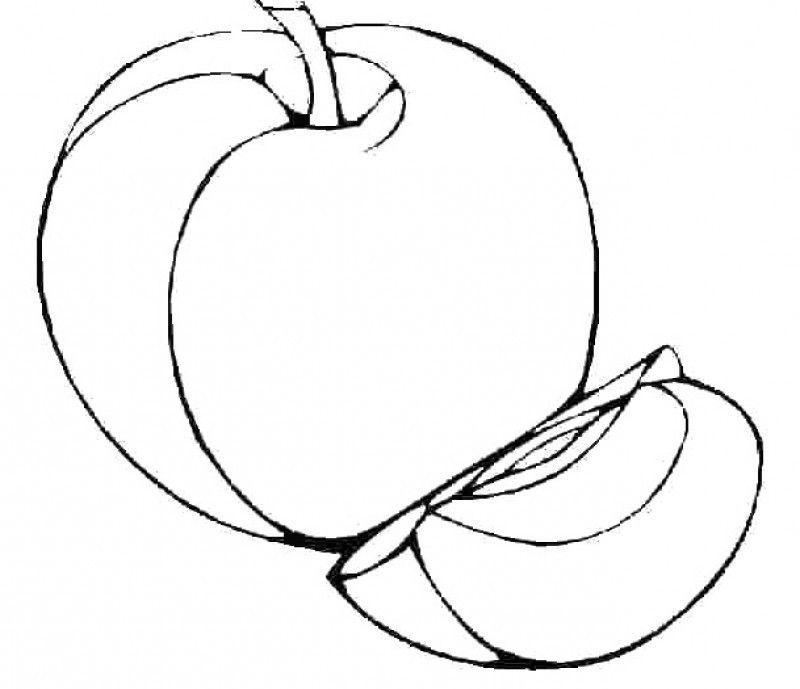 Foods Apples Coloring Page - Kids Colouring Pages