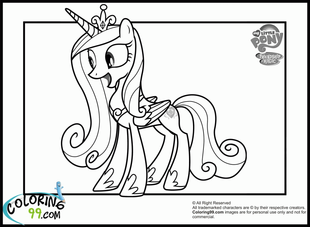 99 Colouring Pages Princess Cadence  Latest