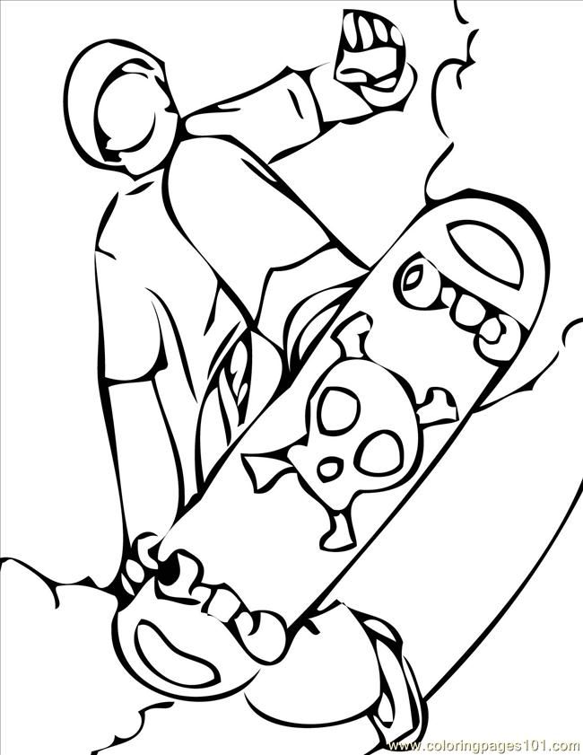 Coloring Pages Skateboarding 2 Coloring Pages 7 Com (Sports 