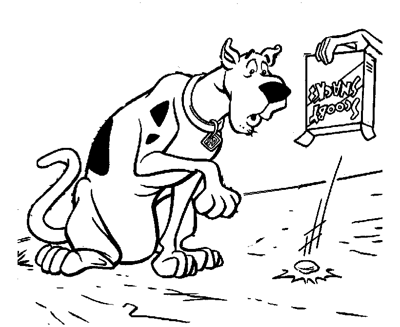 scooby doo coloring pages snack