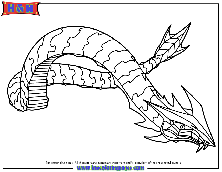 free online bakugan hydranoid coloring pages