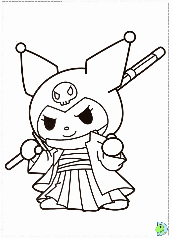 Funny Printable My Melody Coloring Page - Kids Colouring Pages