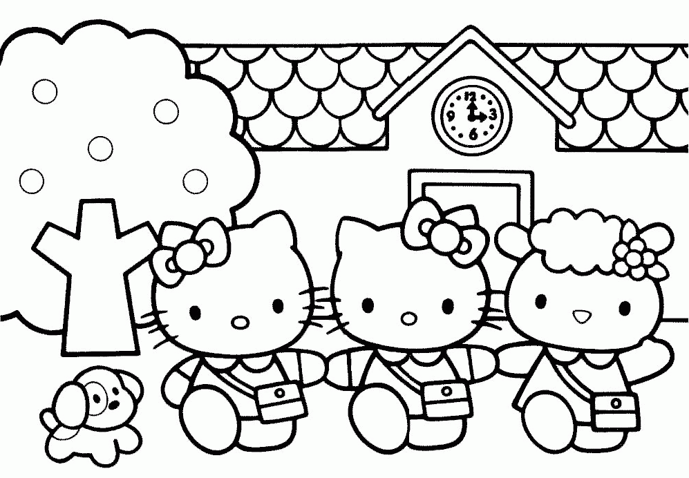 coloring-pages-hello-kitty-10 | Free coloring pages for kids