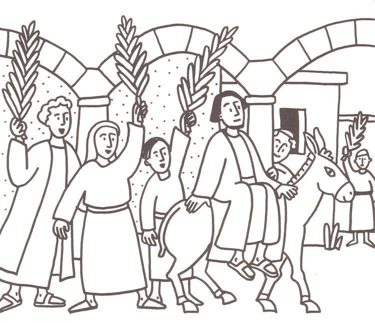 palm sunday Colouring Pages (page 2)
