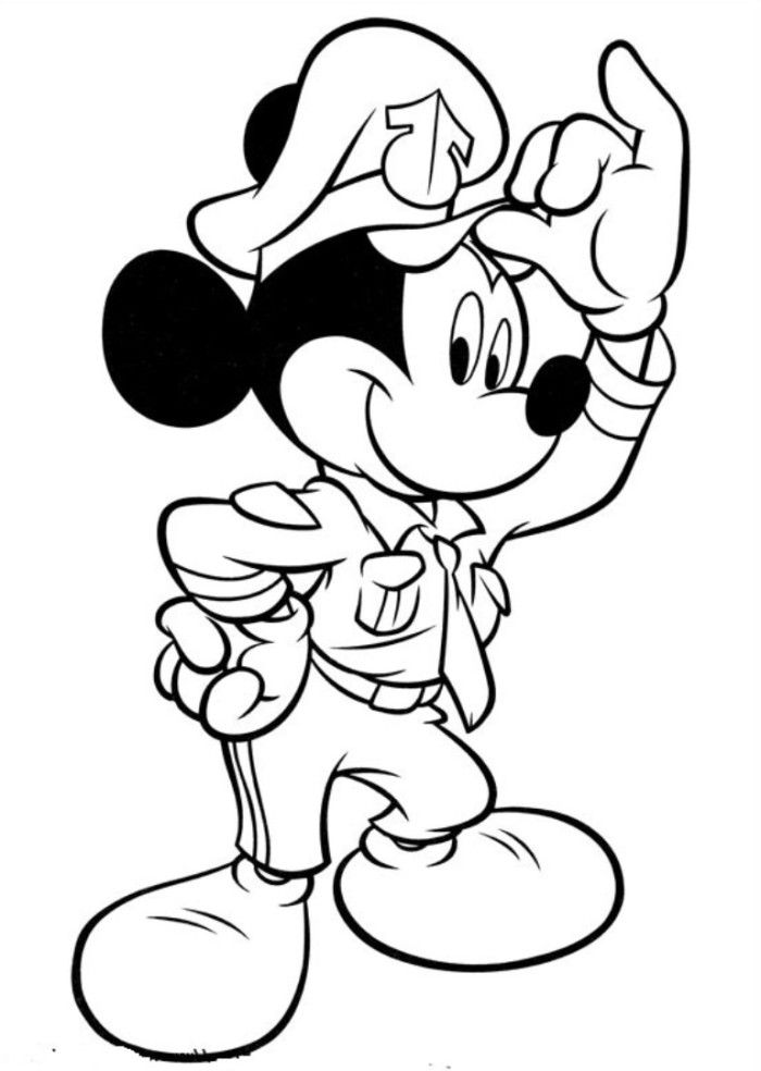 Sir Mickey Coloring Page - Disney Coloring Pages on iColoringPages.