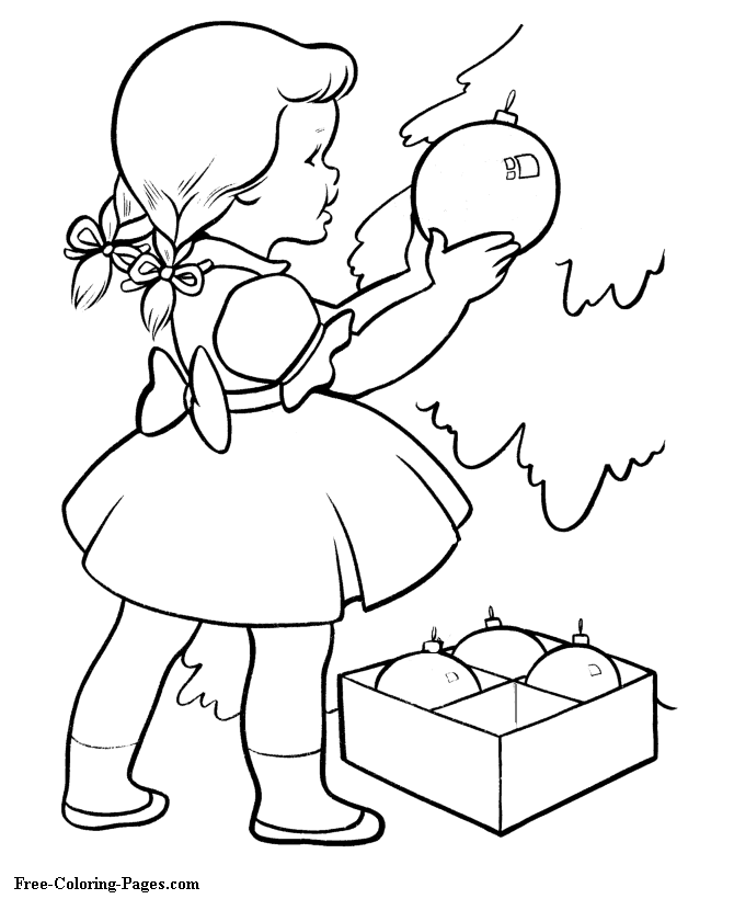 Coloring Pages Christmas Tree Coloring Pages