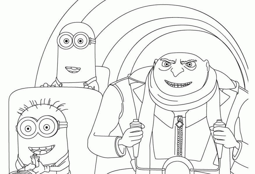 Kids Coloring Despicable Me Minions Coloring Pages For ...