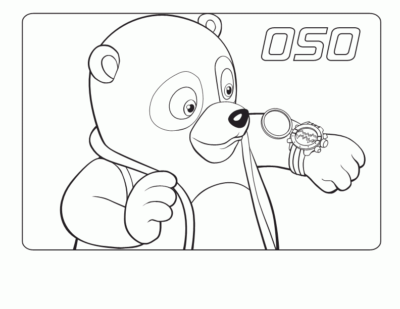 Special Agent Oso Coloring Pages 005