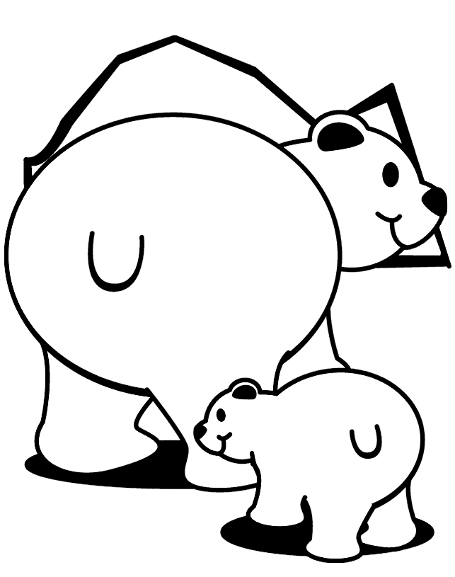 Polar Bear Color Pages Extra Coloring Page 2014 | Sticky Pictures