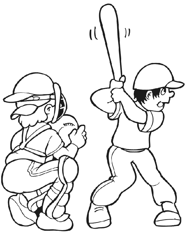 Pix For > Baseball Coloring Page