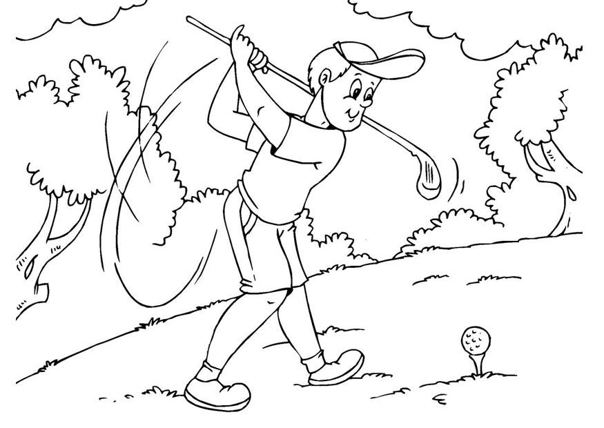 Coloring page golf - img 25982.