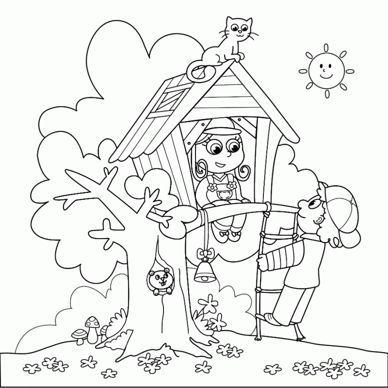 Printable Summer Coloring Pages Children - Kids Colouring Pages