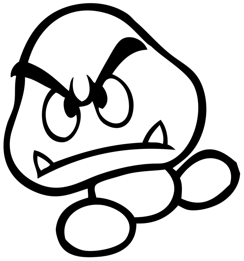 Goomba Coloring Pages - Coloring Home