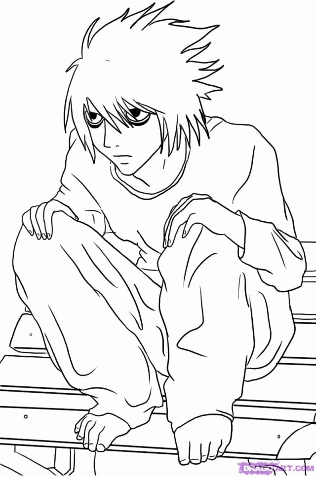 Death Note Coloring Pages - Coloring Home