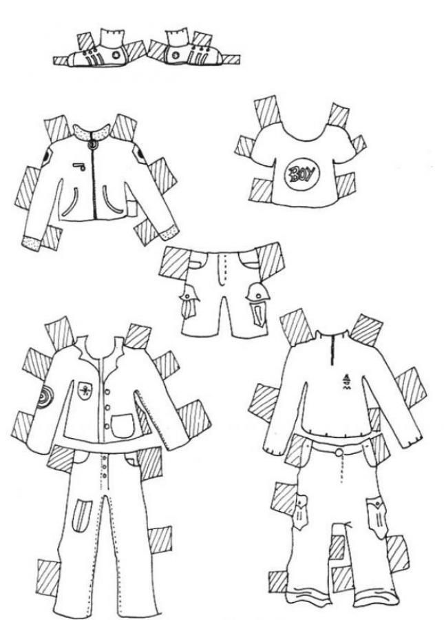 Paper Doll coloring pages - Bing Images | Paper Dolls Black And White…