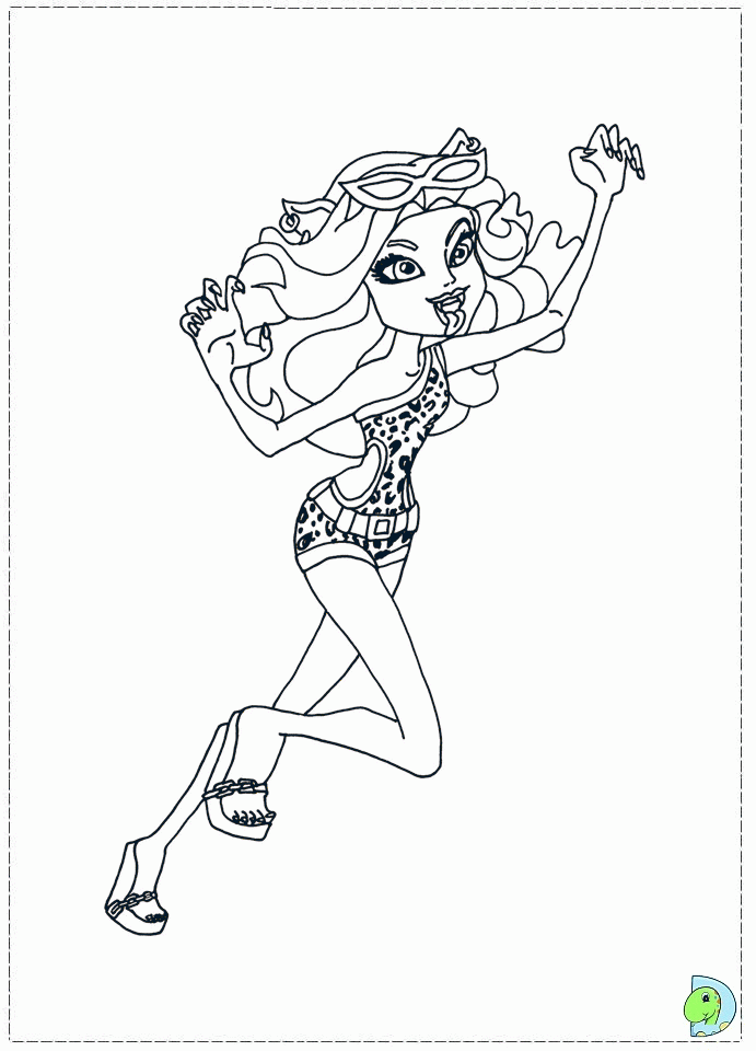monster high dolls of all Colouring Pages (page 2)