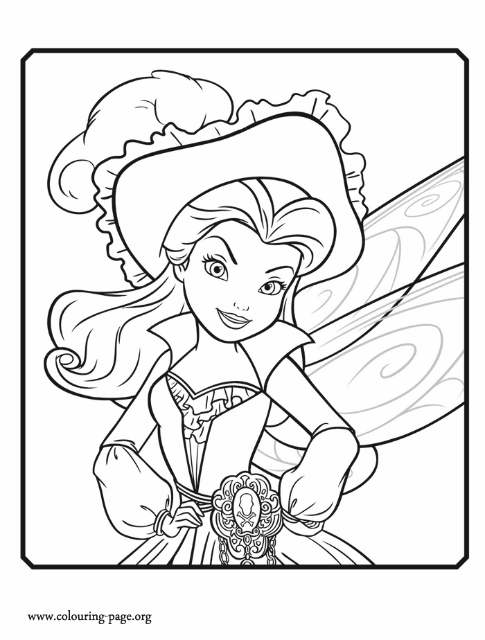 The Pirate Fairy - Rosetta coloring page