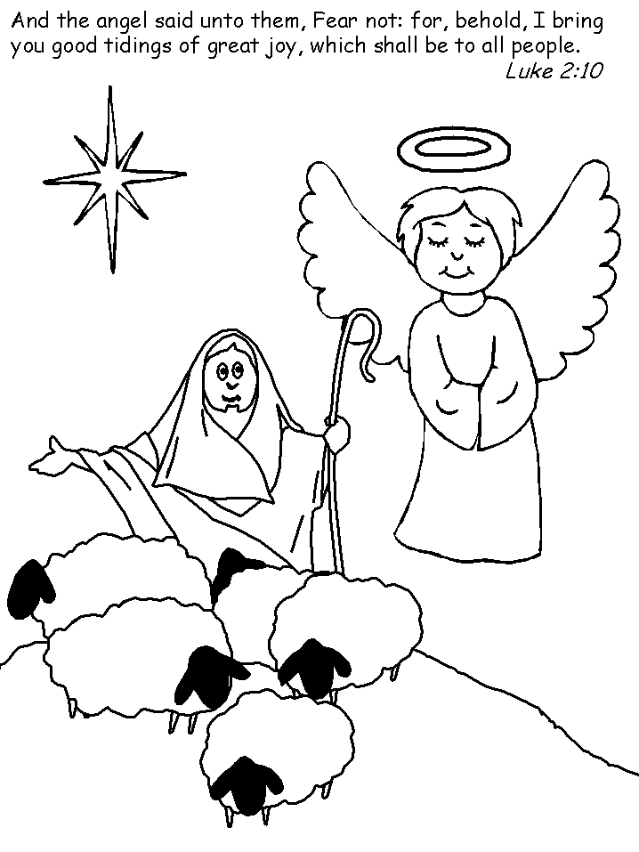 Printable Nativity8 Bible Coloring Pages