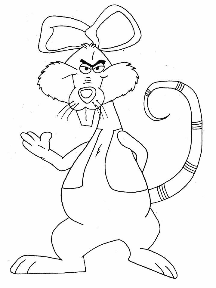 Rat Coloring Page - Coloring Home