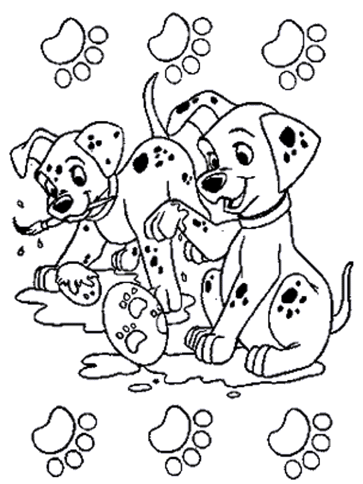 101 Dalmatians Coloring Pages 8 #608 Disney Coloring Book Res 