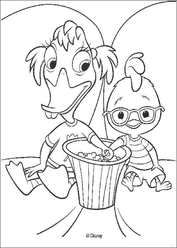 Chicken Little Coloring Pages | Find the Latest News on Chicken 