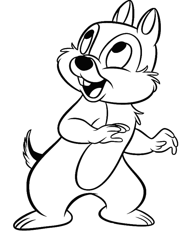 chip dale Colouring Pages