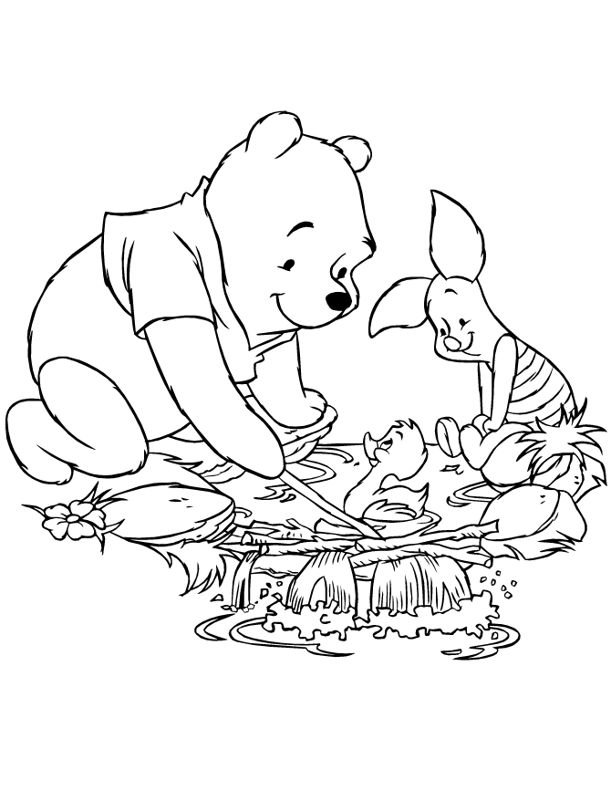Winnie The Pooh And Piglet Coloring Pages - Coloring Home