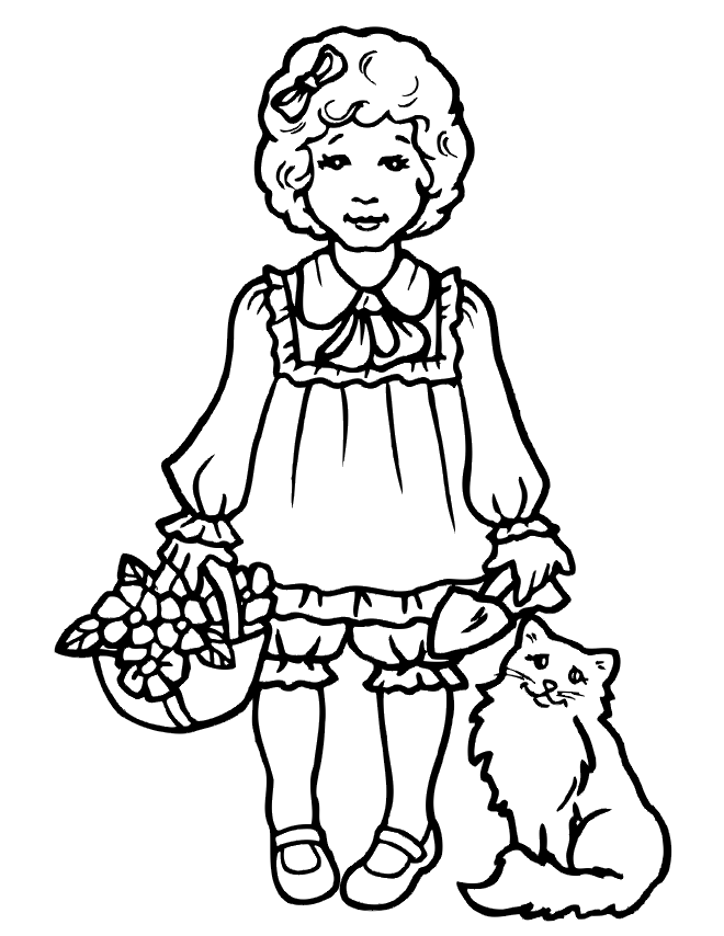 Kitty World: Cute Kitten Colouring Pages
