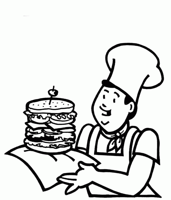 Taco Fast Food Coloring Pages - Food Coloring Pages : Free Online 