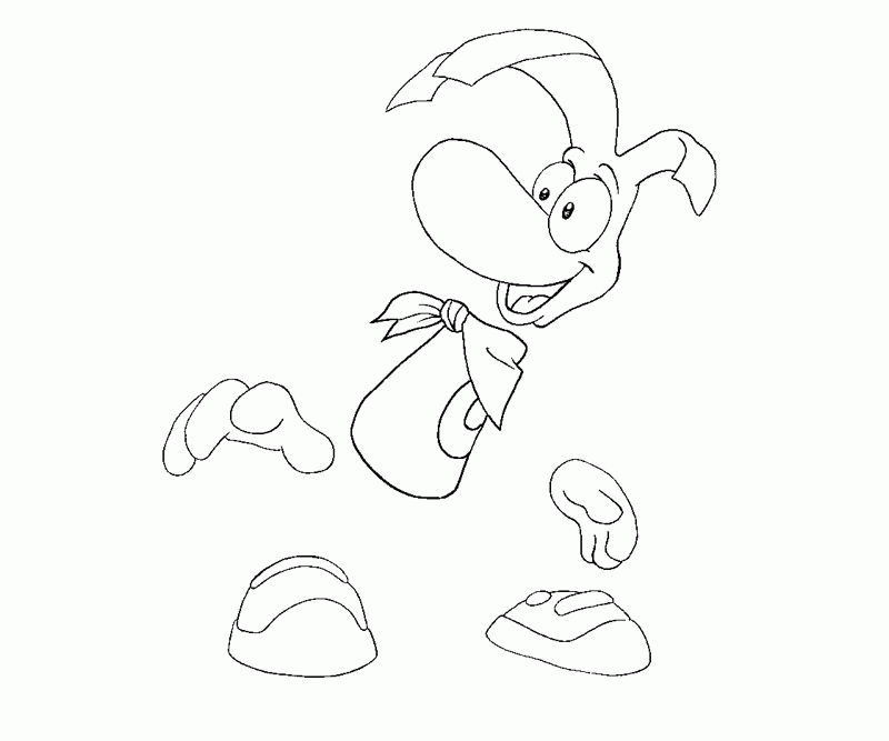 5 Rayman Coloring Page