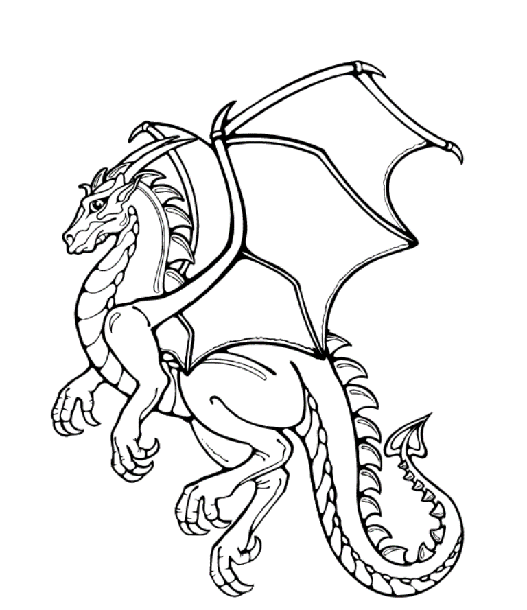 Free Printable Dragon Pictures : Printable Coloring Pages