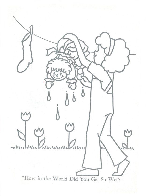 Raggedy Ann Coloring Book: Janet's Country Home